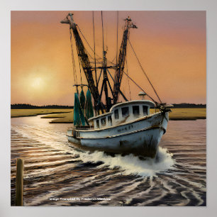 Shrimp Boat Poster