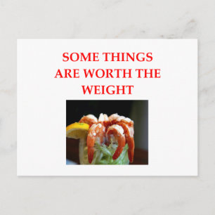shrimp cocktail postcard