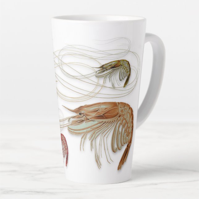 Shrimp Family Tall Latte Mug (Right Angle)