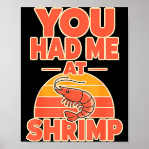Shrimp fan cajun seafood poster