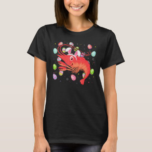 Shrimp Fish Easter Egg Funny Shrimp Easter Sunda T-Shirt
