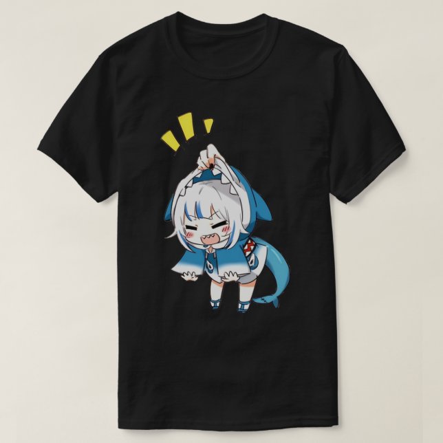 shrimp gawr gura hololive   T-Shirt (Design Front)