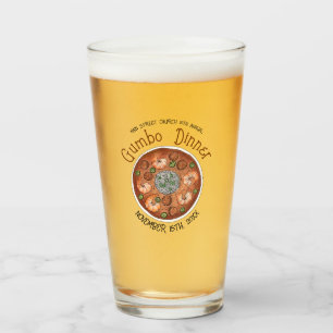 Shrimp Gumbo Stew Louisiana LA New Orleans Food Glass