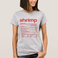 Shrimp Nutrition Fact Funny Thanksgiving