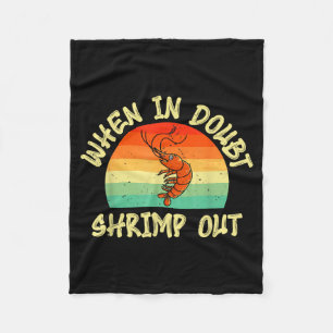 Shrimp Out Jiu-Jitsu Retro Brazilian BJJ Fleece Blanket