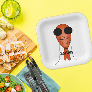 Shrimp  paper plate