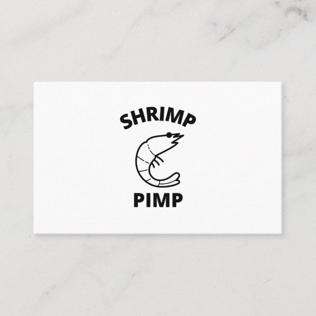 Shrimp pimp business card (Front)