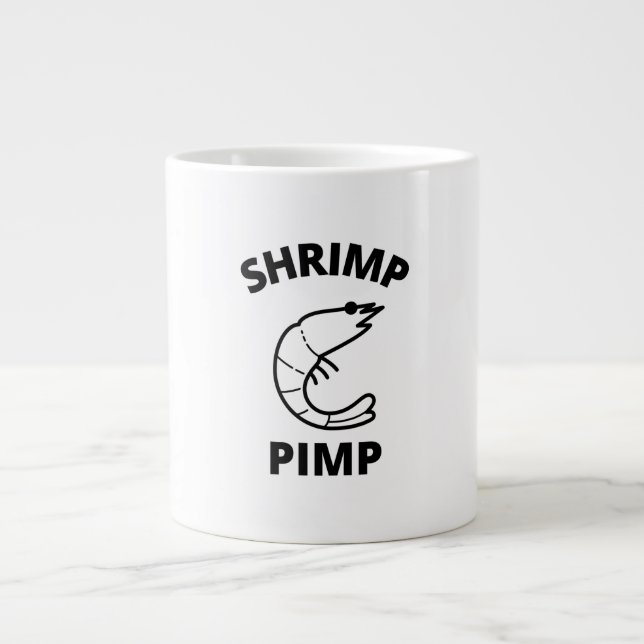 Shrimp pimp large coffee mug (Front)