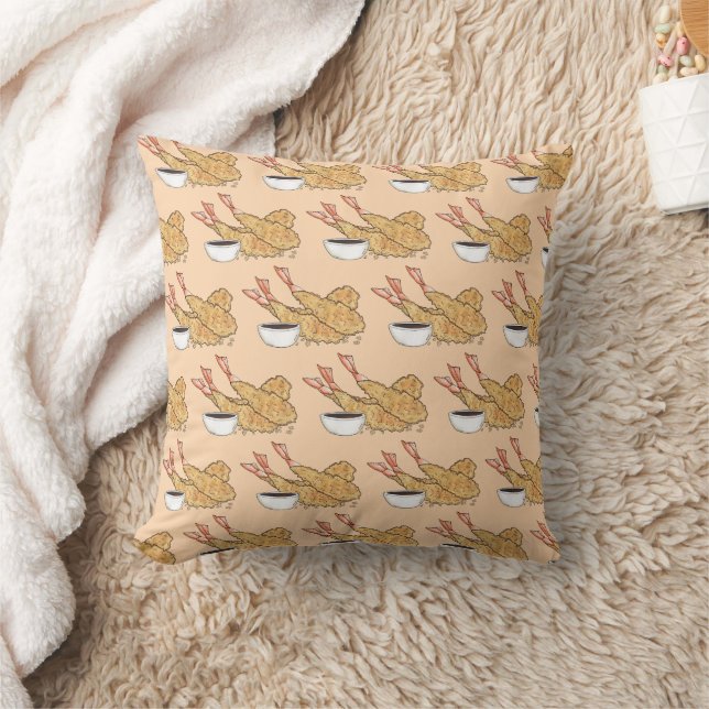 Shrimp Prawn Ebi Tempura Japanese Cuisine Food Cushion (Blanket)