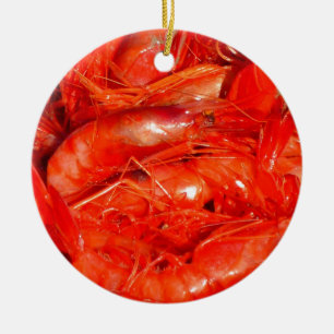 Shrimp/Prawns Ceramic Tree Decoration