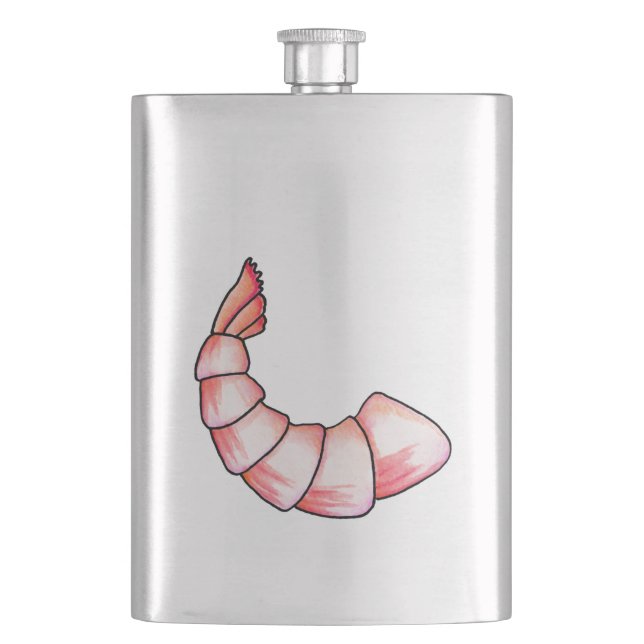 Shrimp tail hip flask (Front)