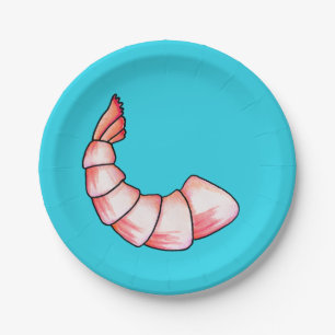 Shrimp tail paper plate