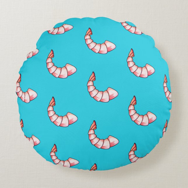 Shrimp tail round cushion (Front)