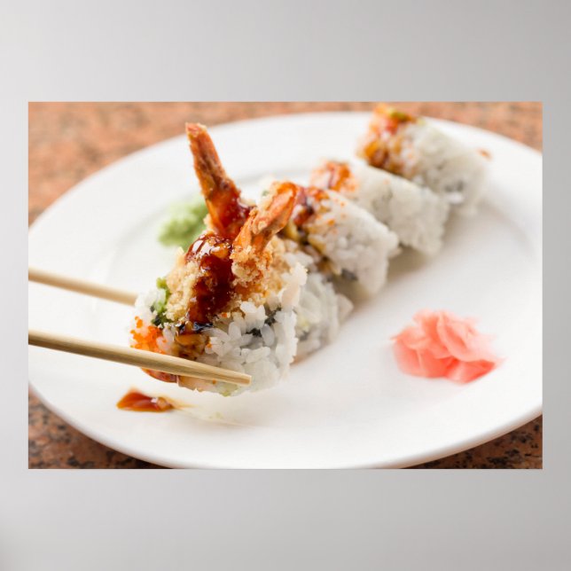 Shrimp Tempura Sushi Roll Poster (Front)