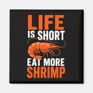 Shrimping cajun shrimps seafood market magnet