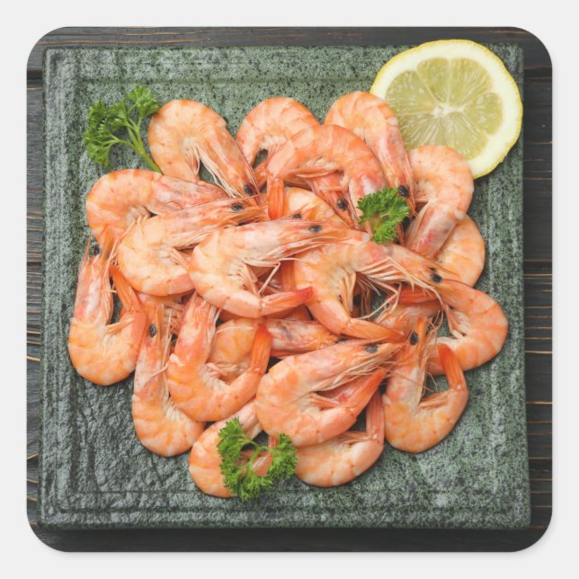 Shrimps Square Sticker (Front)