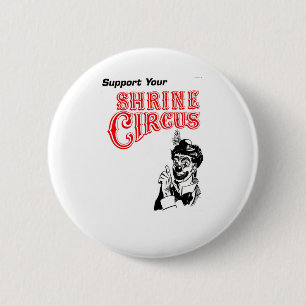 Shrine Circus Clown 6 Cm Round Badge