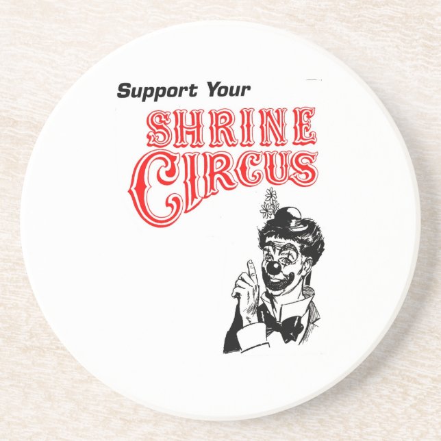 Shrine Circus Clown Coaster (Front)