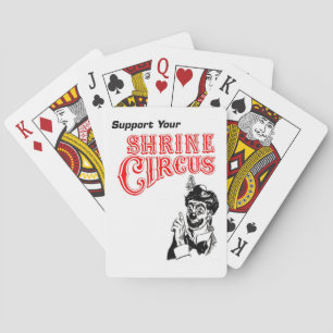 Shrine Circus Clown Playing Cards