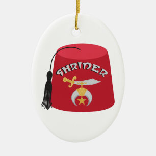 Shriner Ceramic Tree Decoration