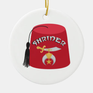 Shriner Ceramic Tree Decoration