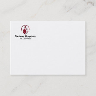 Shriner Hospital Business Card