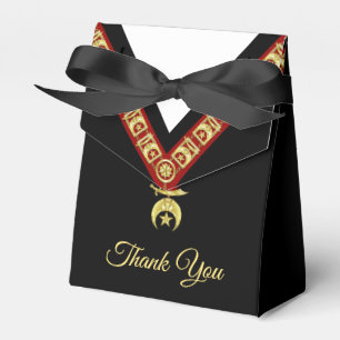 Shriner Jewel Collar Tux Template Party Thank You Favour Box