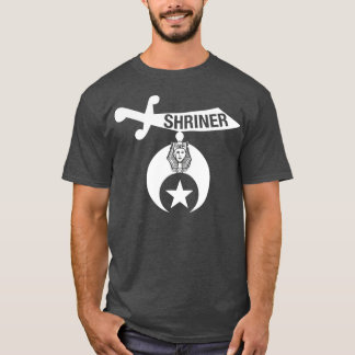 Shriner Mason Lodge Masonic Freemason Emblem T-Shirt
