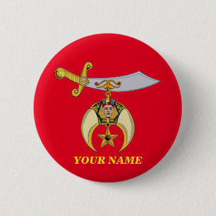 SHRINERS 6 CM ROUND BADGE