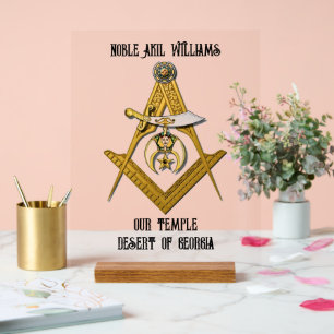 Shriners Acrylic Sign