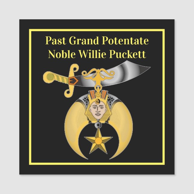 Shriners Name Tag (Front)