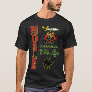 Shriners Noble For Life Mystic Shine Mason Thanksg T-Shirt