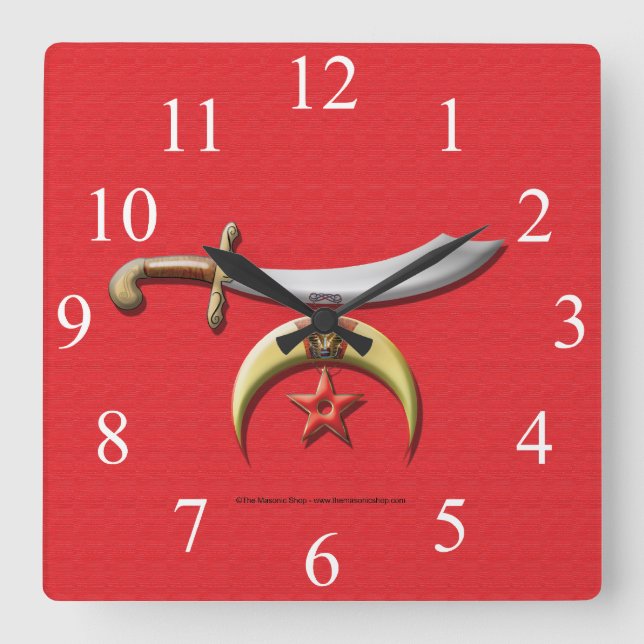 Shriners Wall Clock (Front)