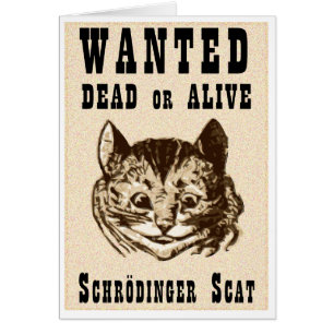 Shrodinger’s cat wanted poster