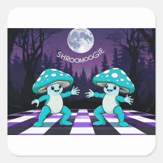 Shroom Boogie Tshirt  Square Sticker