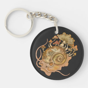 Shroom Snail Keychain