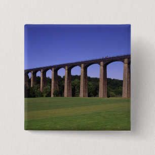 Shropshire Union Canal Aqueduct, Pont Cysyllte, 15 Cm Square Badge