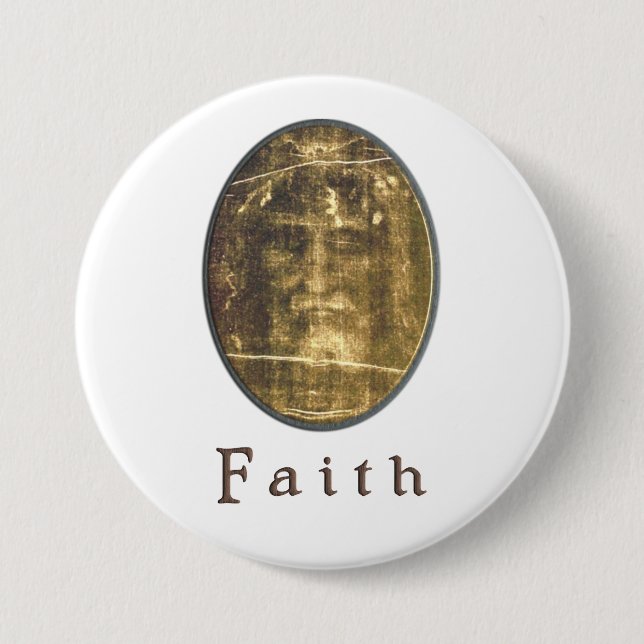 Shroud of Turin button (Front)