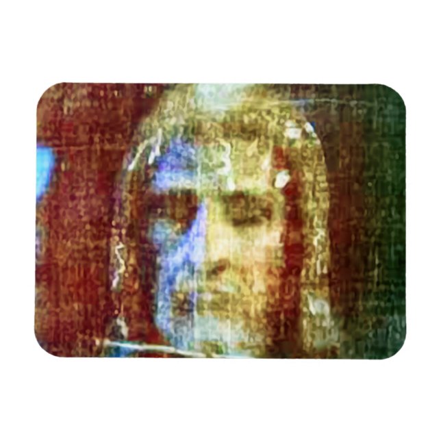 Shroud of Turin Face Jesus Christ Colourized Magnet (Horizontal)
