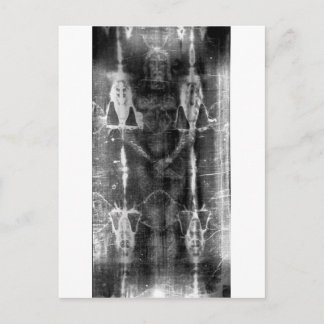 Shroud of Turin, Frontal View Negative Postcard