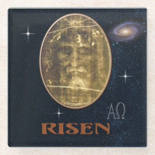 Shroud of Turin Glass Coaster