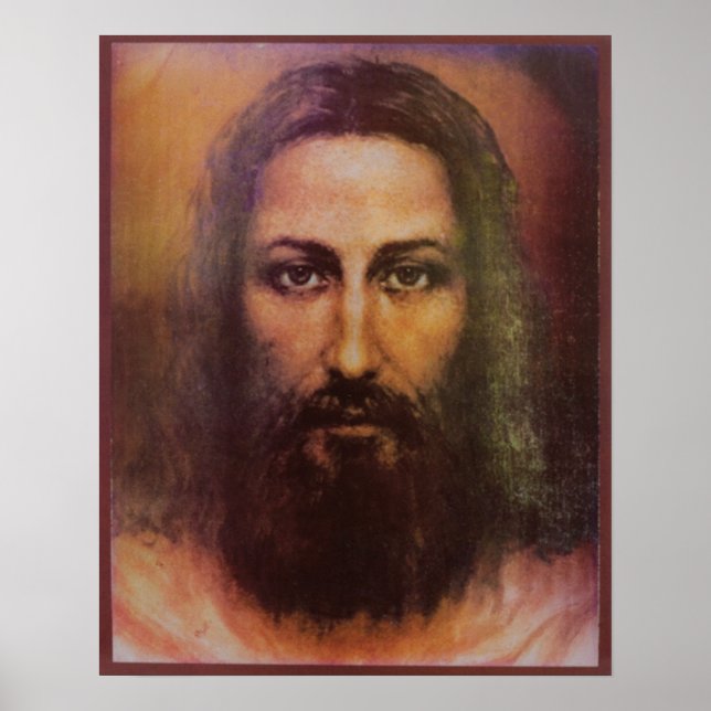 Shroud of Turin Jesus Christ face, Holy Face Poster (Front)