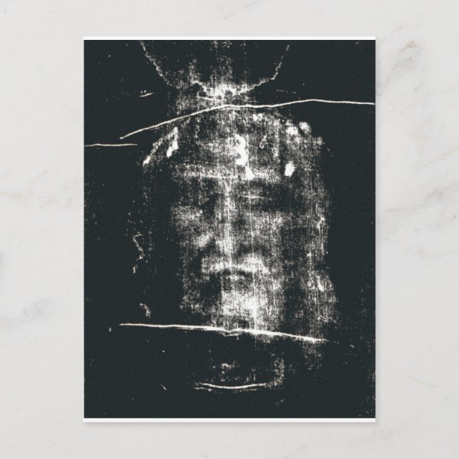 Shroud Of Turin, Negative Postcard (Front)