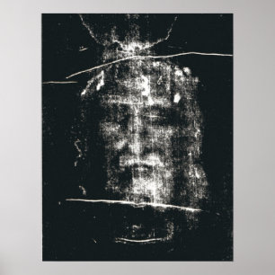 Shroud Of Turin, Negative Poster