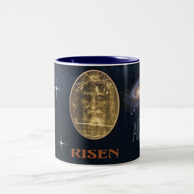 Shroud of Turin Two-Tone Coffee Mug (Center)
