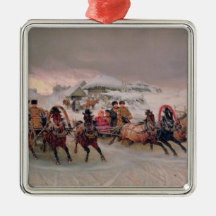 Shrovetide, 1889 metal ornament