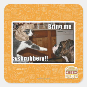 Shrubbery Square Sticker