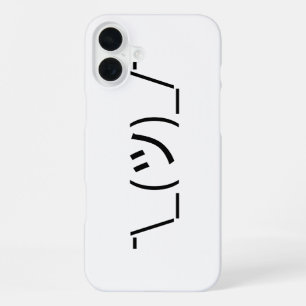 Shrug Emoticon ¯\_(ツ)_/¯ Japanese Kaomoji iPhone Case