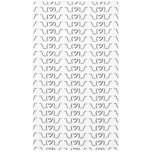 Shrug Emoticon ¯\_(ツ)_/¯ Japanese Kaomoji Tablecloth