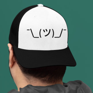 Shrug Emoticon Trucker Hat